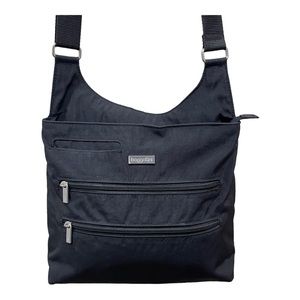 BAGGALLINI BUCKET BAGG BLACK WATERPROOF NYLON Crossbody Travel Bag Purse